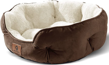 CozyPaws™: Small Dog Bed & Cat Bed - Extra Soft, Machine Washable, Anti-Slip, Water-Resistant Bottom - Perfect for Puppies, Kittens, and Indoor Pets