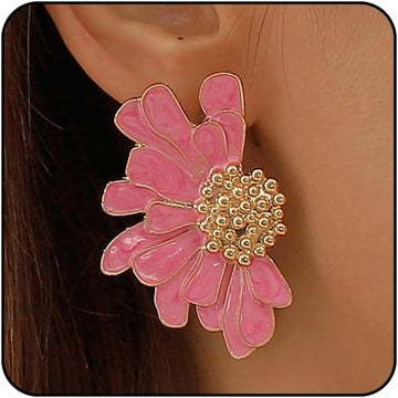 Bold Statement Floral Earrings