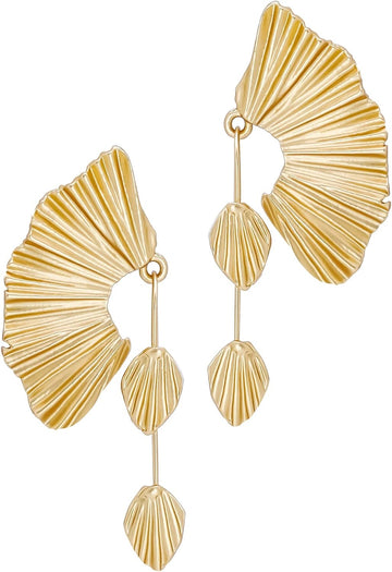 Gilded Elegance™: Elevate Your Style with Statement Gold Dangle Earrings