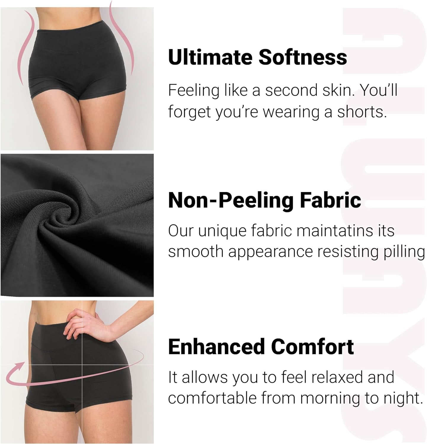 FlexPant™: Premium High RIse Soft Solid Stretch Women's Workout Yoga Shorts - Your Essential for Cheerleading, Running, Dance, and Volleyball