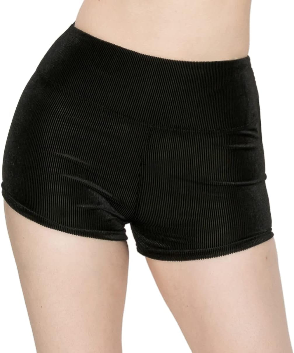 FlexPant™: Premium High RIse Soft Solid Stretch Women's Workout Yoga Shorts - Your Essential for Cheerleading, Running, Dance, and Volleyball