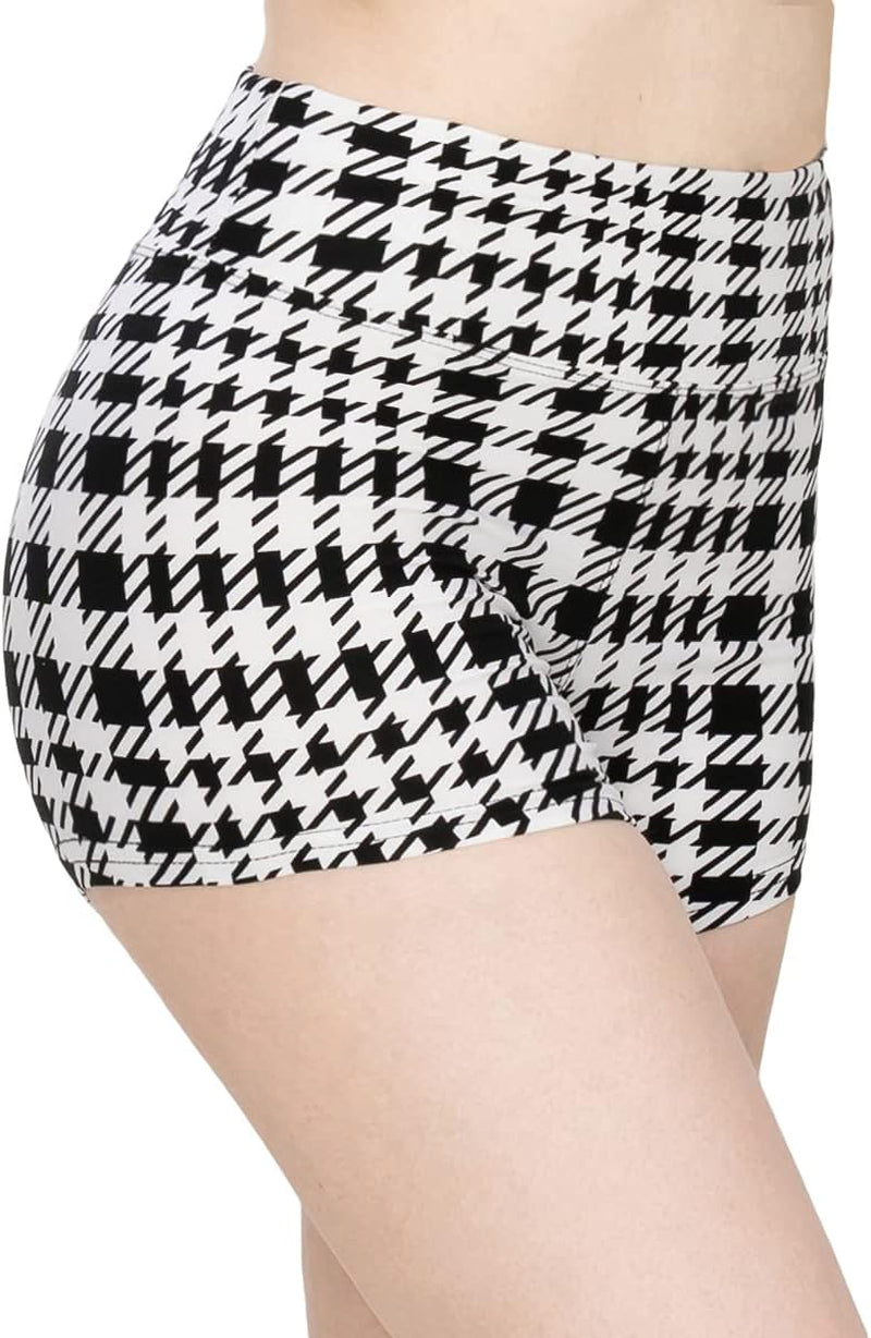 FlexPant™: Premium High RIse Soft Solid Stretch Women's Workout Yoga Shorts - Your Essential for Cheerleading, Running, Dance, and Volleyball