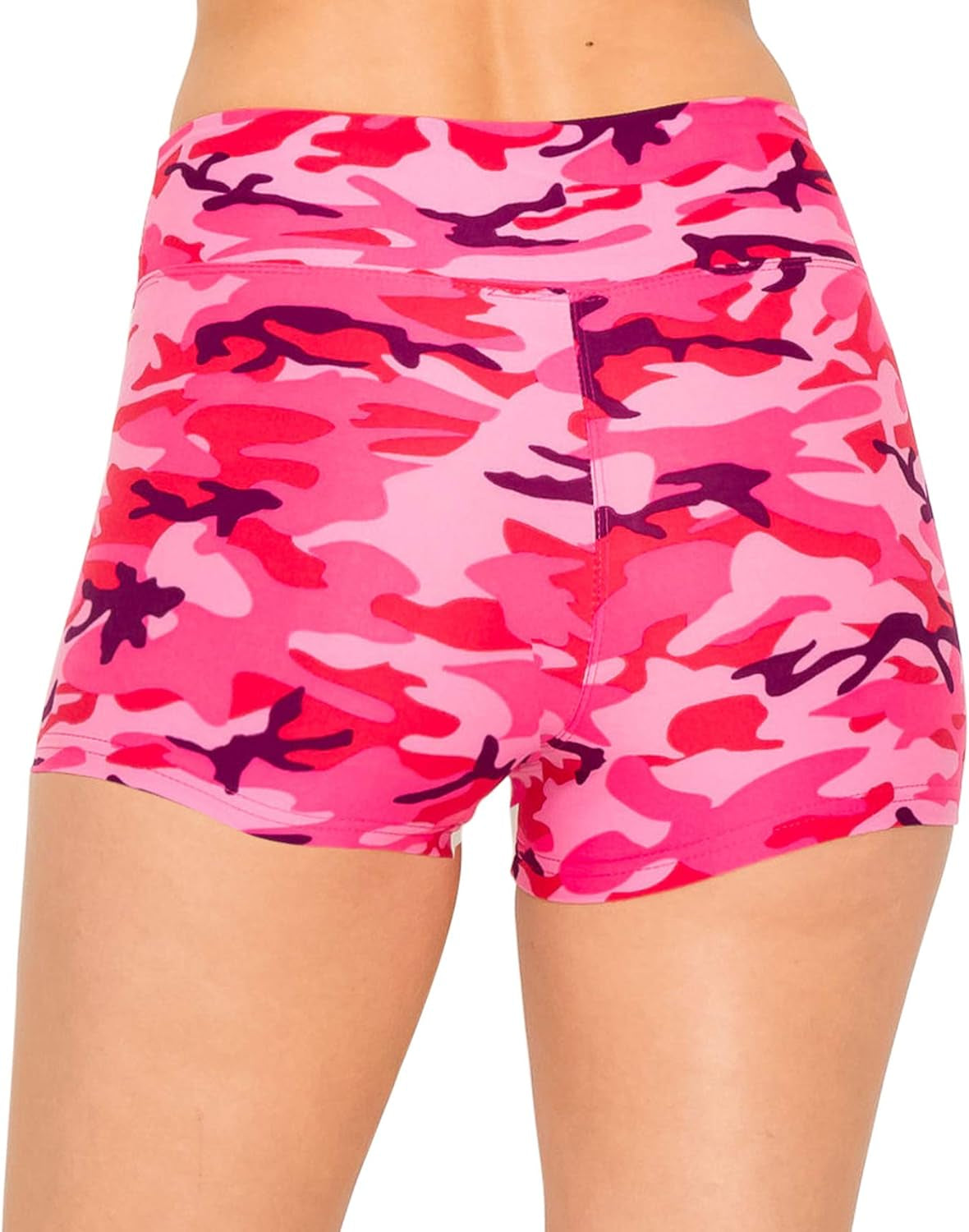 FlexPant™: Premium High RIse Soft Solid Stretch Women's Workout Yoga Shorts - Your Essential for Cheerleading, Running, Dance, and Volleyball