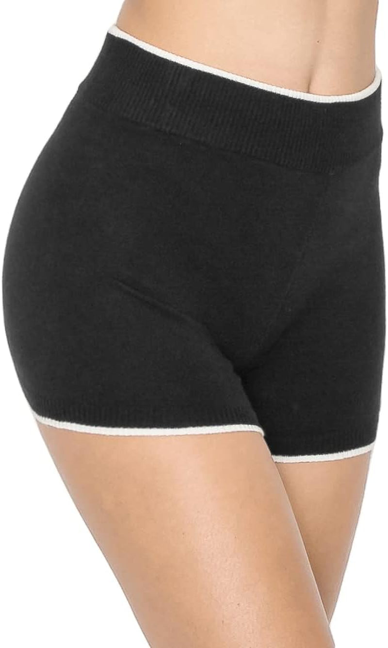 FlexPant™: Premium High RIse Soft Solid Stretch Women's Workout Yoga Shorts - Your Essential for Cheerleading, Running, Dance, and Volleyball