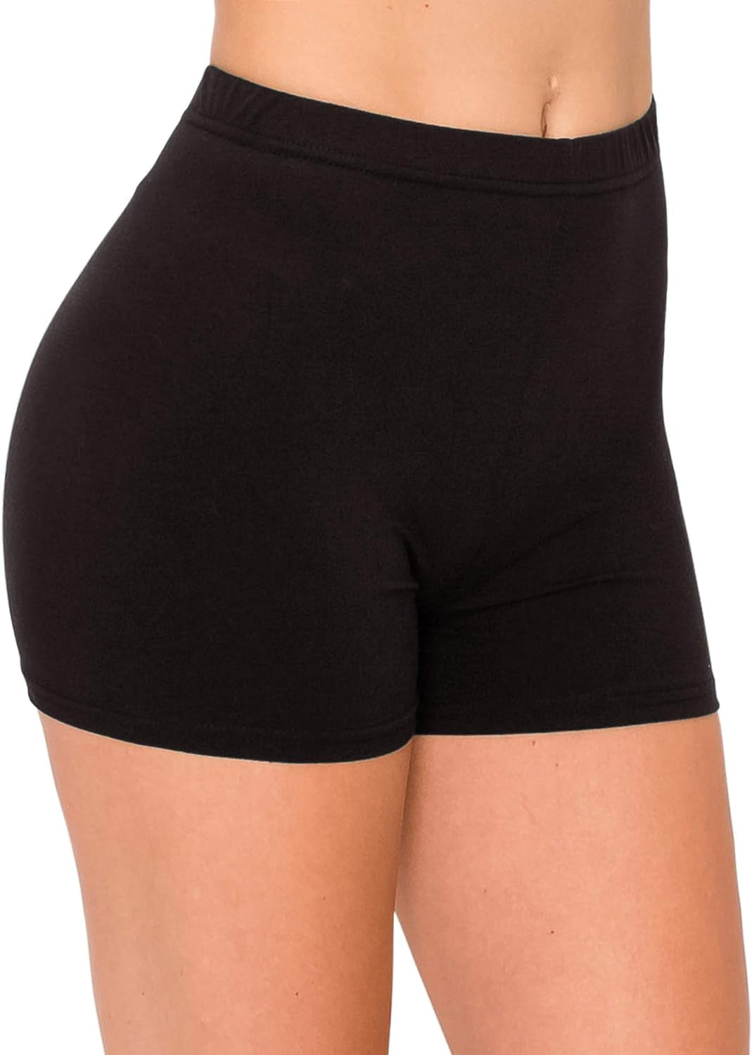 FlexPant™: Premium High RIse Soft Solid Stretch Women's Workout Yoga Shorts - Your Essential for Cheerleading, Running, Dance, and Volleyball