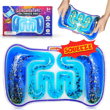 GooGlimmer™: Squishy Sensory Tube - Colorful Goo and Glitter Fidget Toy for Kids with Autism, ADHD - Perfect Goodie Bag and Easter Basket Stuffer