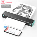 PrintWave™: Portable A4 Thermal Printer - Wireless Mobile Printing for Car & Office, Supports 8.26