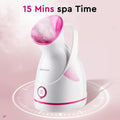 GlowGlam Facial Steamer™: Nano Ionic Facial Steamer and Humidifier - 5 Piece Stainless Steel Skin Kit