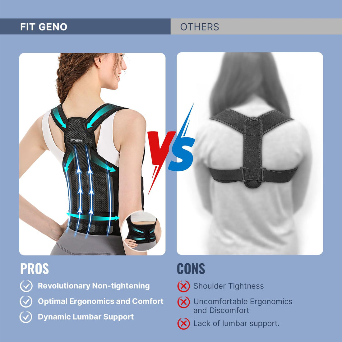 PosturePro™: Adjustable Back Brace & Shoulder Straightener for Complete Support and Pain Relief