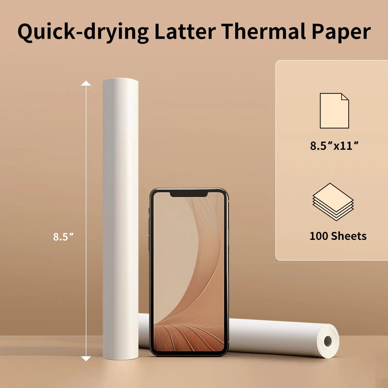  A4 Thermal Paper: BPA-Free Inkless Printing for Wireless Bluetooth A40/X8 Printers"