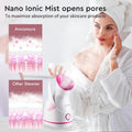 GlowGlam Facial Steamer™: Nano Ionic Facial Steamer and Humidifier - 5 Piece Stainless Steel Skin Kit