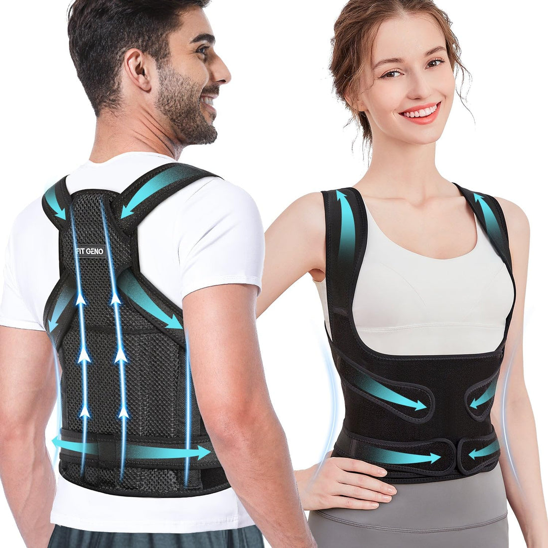 PosturePro™: Adjustable Back Brace & Shoulder Straightener for Complete Support and Pain Relief