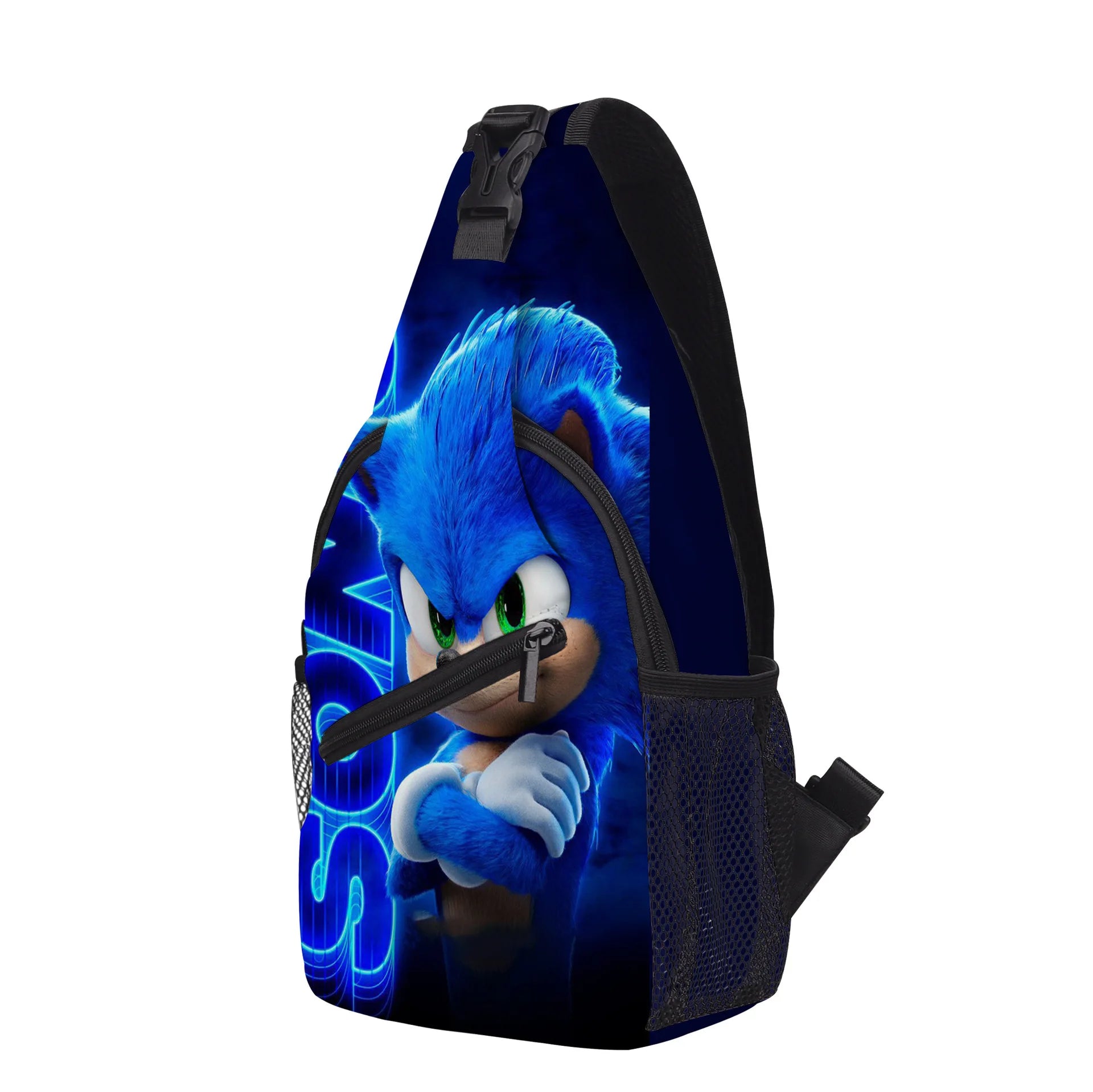 SonicSpeed™: Trendy Cross-Body Waist Bag for Primary & Secondary Students - Stylish Small Shoulder Bag for Outdoor Travel"