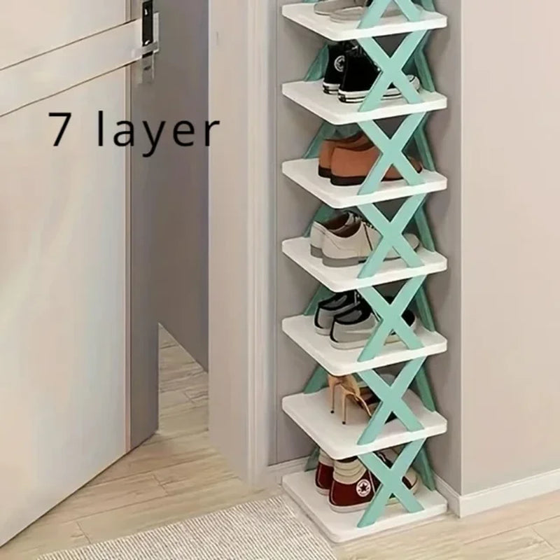 SpaceSaver™: Detachable Shoe Rack Storage Organizer - Multi-Layered, Simple Shoe Shelf Cabinet for Household Organization