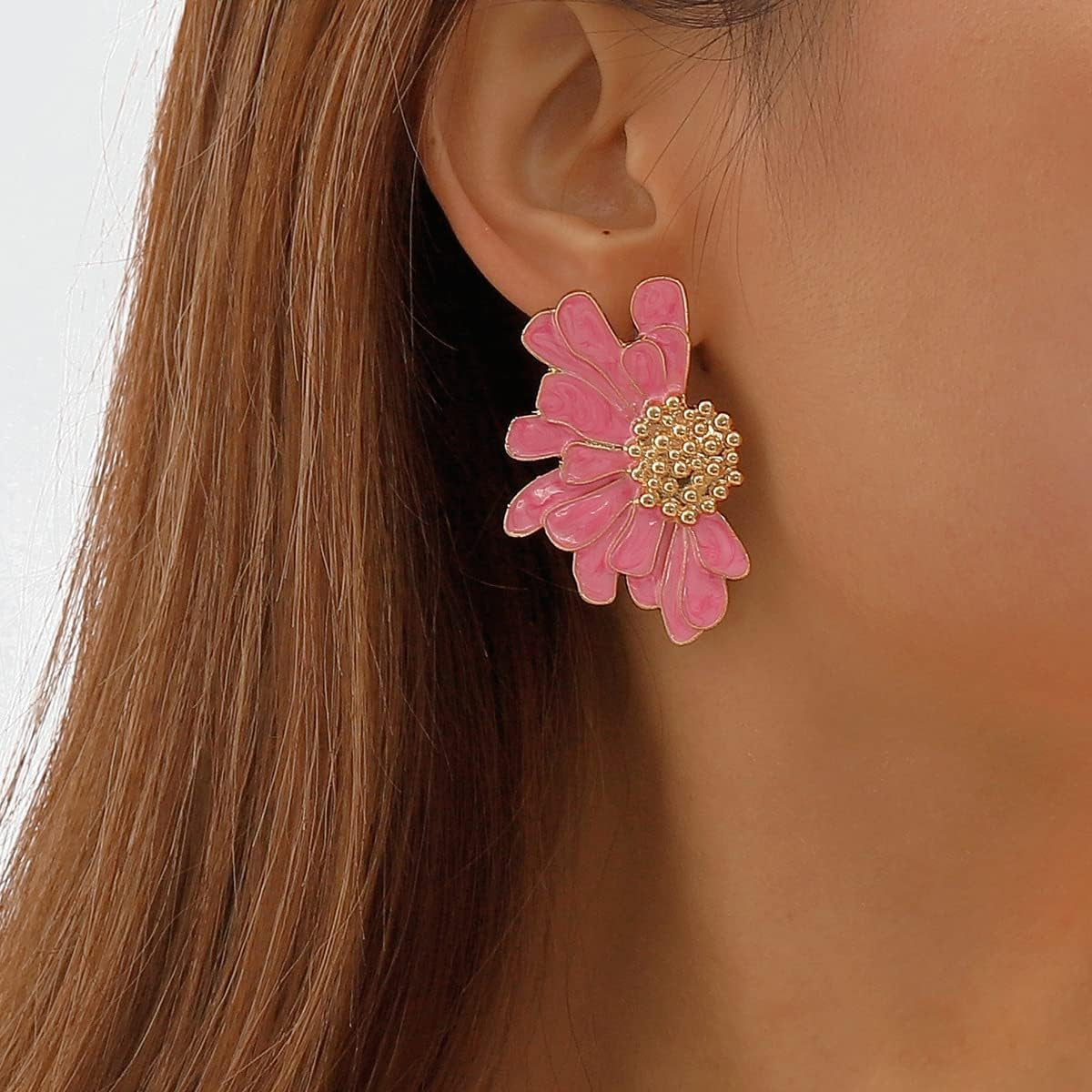 Bold Statement Floral Earrings 