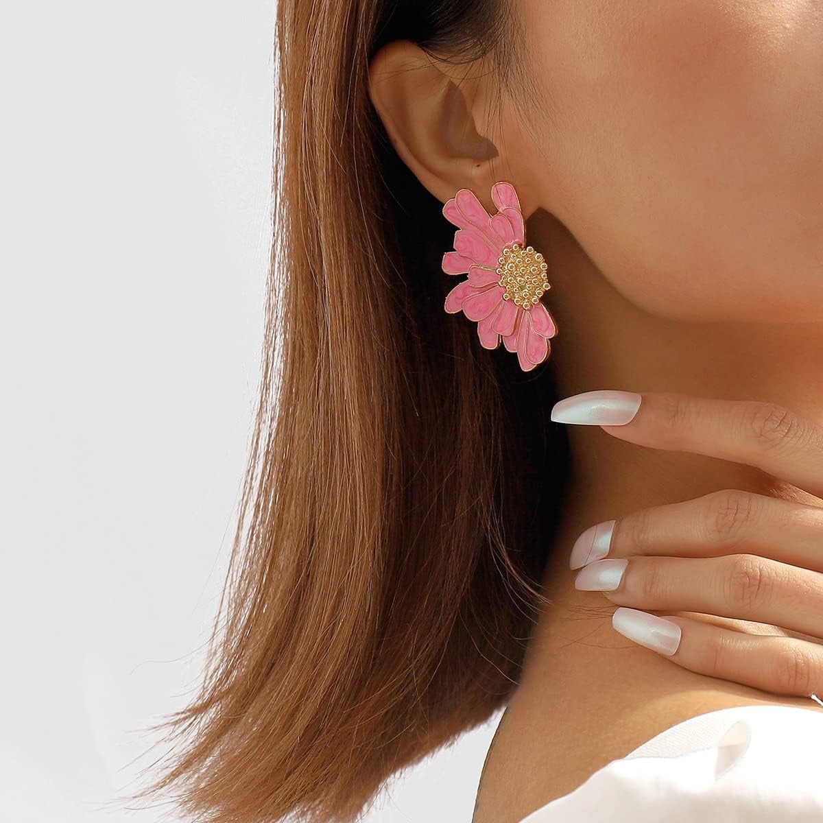 Bold Statement Floral Earrings 