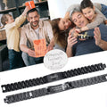 Bold Elegance™: Masculine Stainless Steel Watch Band Bracelet - Personalized Jewelry for Dad, Husband, or Boyfriend