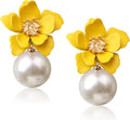 Pearl Petals™: Elegant Colorful Pearl Stud Earrings