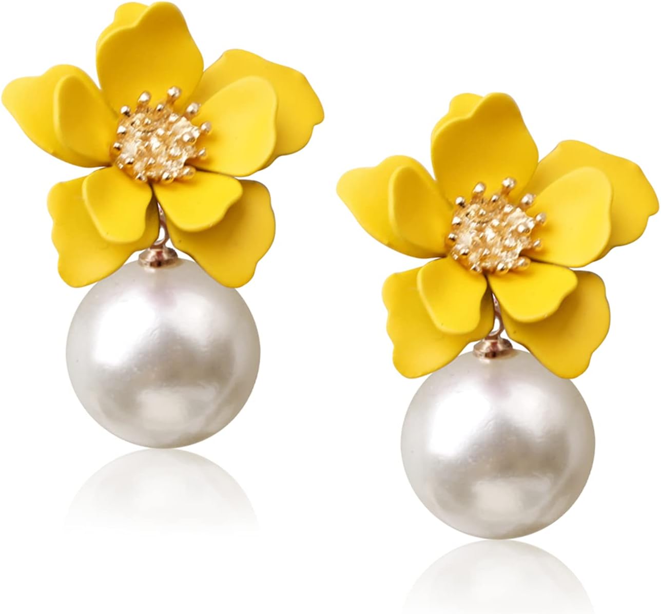 Pearl Petals™: Elegant Colorful Pearl Stud Earrings