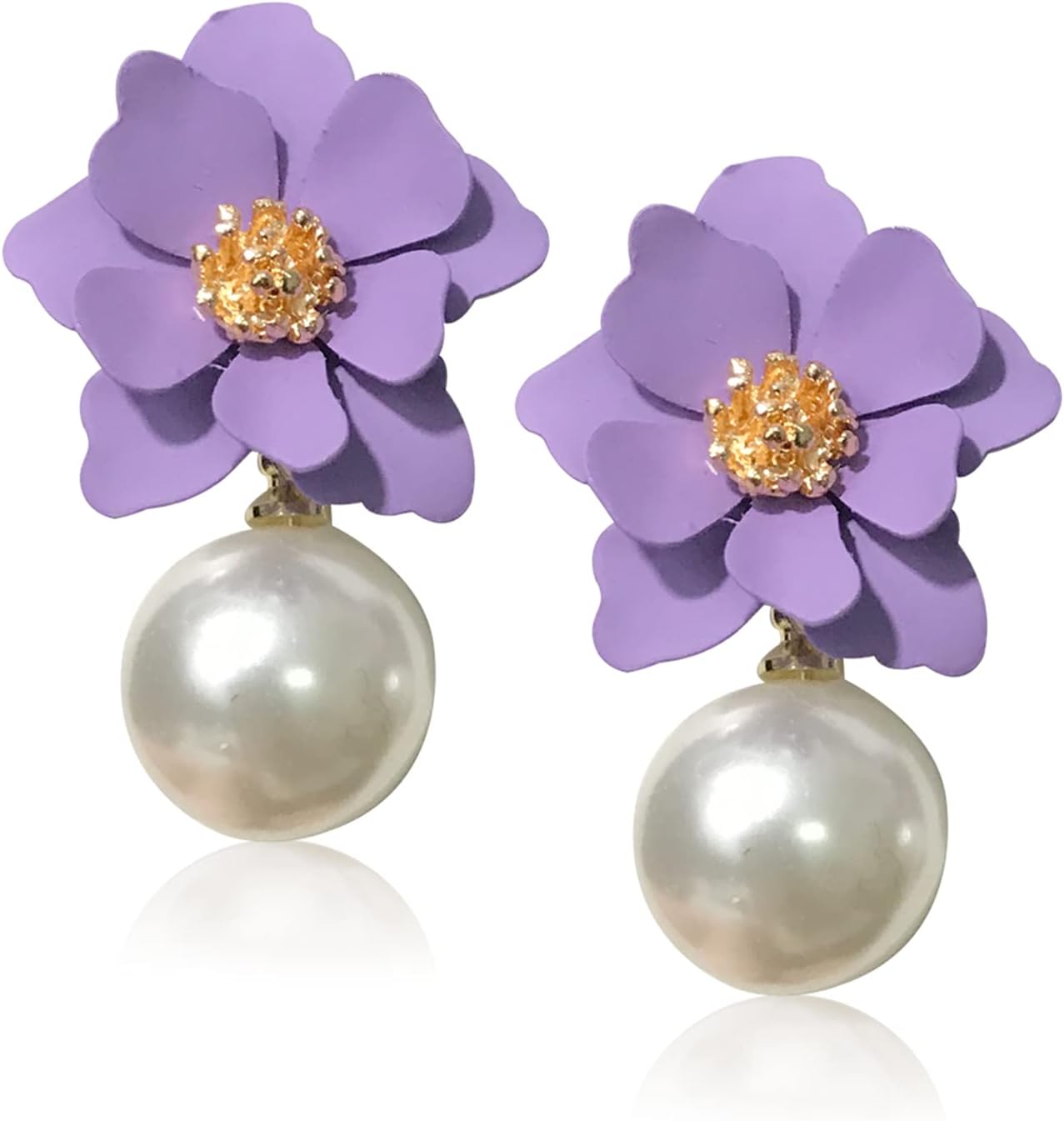 Pearl Petals™: Elegant Colorful Pearl Stud Earrings