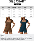 FlexFit™: Women's One-Piece Bodycon Romper - Sexy Square Neck Jumpsuit for Yoga & Gym