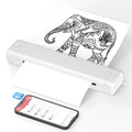 PrintWave™: Portable A4 Thermal Printer - Wireless Mobile Printing for Car & Office, Supports 8.26