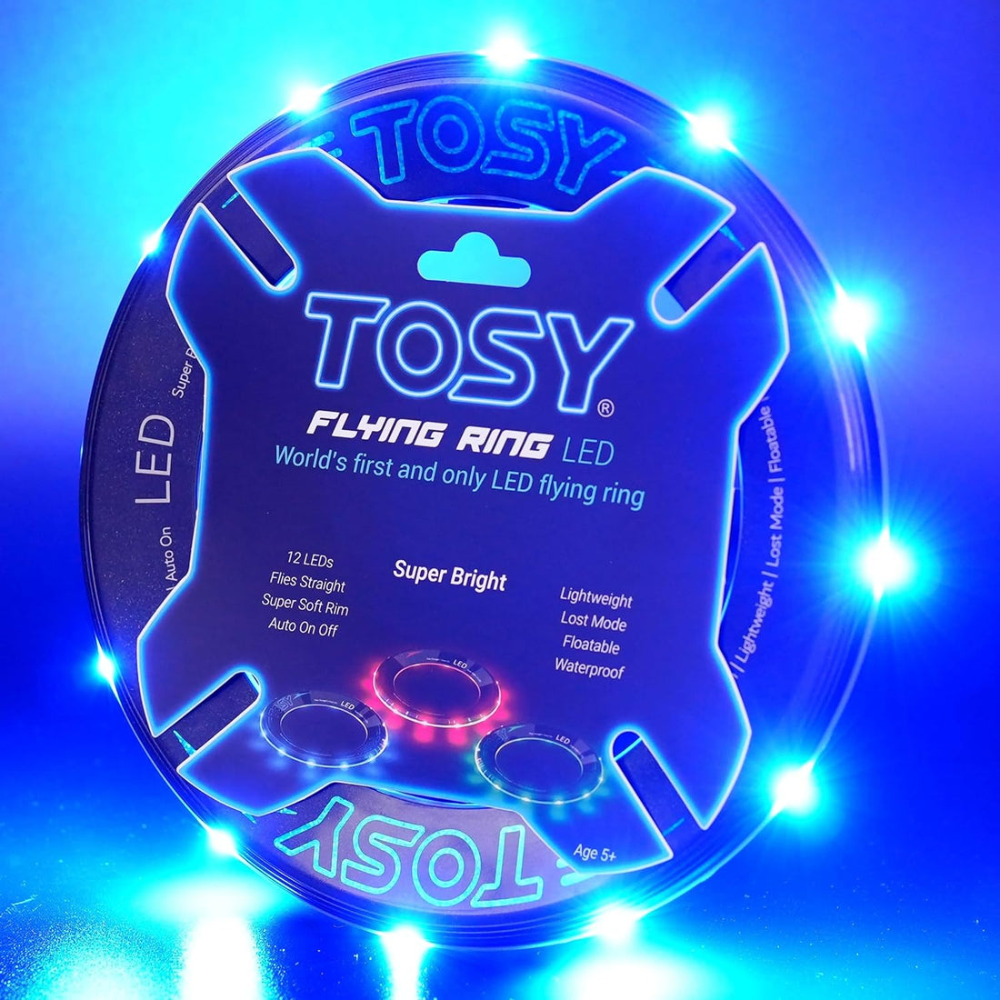 LightWing™: LED Flying Ring - Super Bright, Soft, Waterproof Frisbee for Kids - Perfect for Birthdays, Camping, and Outdoor Fun