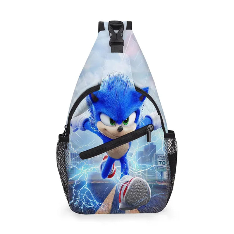 SonicSpeed™: Trendy Cross-Body Waist Bag for Primary & Secondary Students - Stylish Small Shoulder Bag for Outdoor Travel"