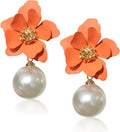 Pearl Petals™: Elegant Colorful Pearl Stud Earrings