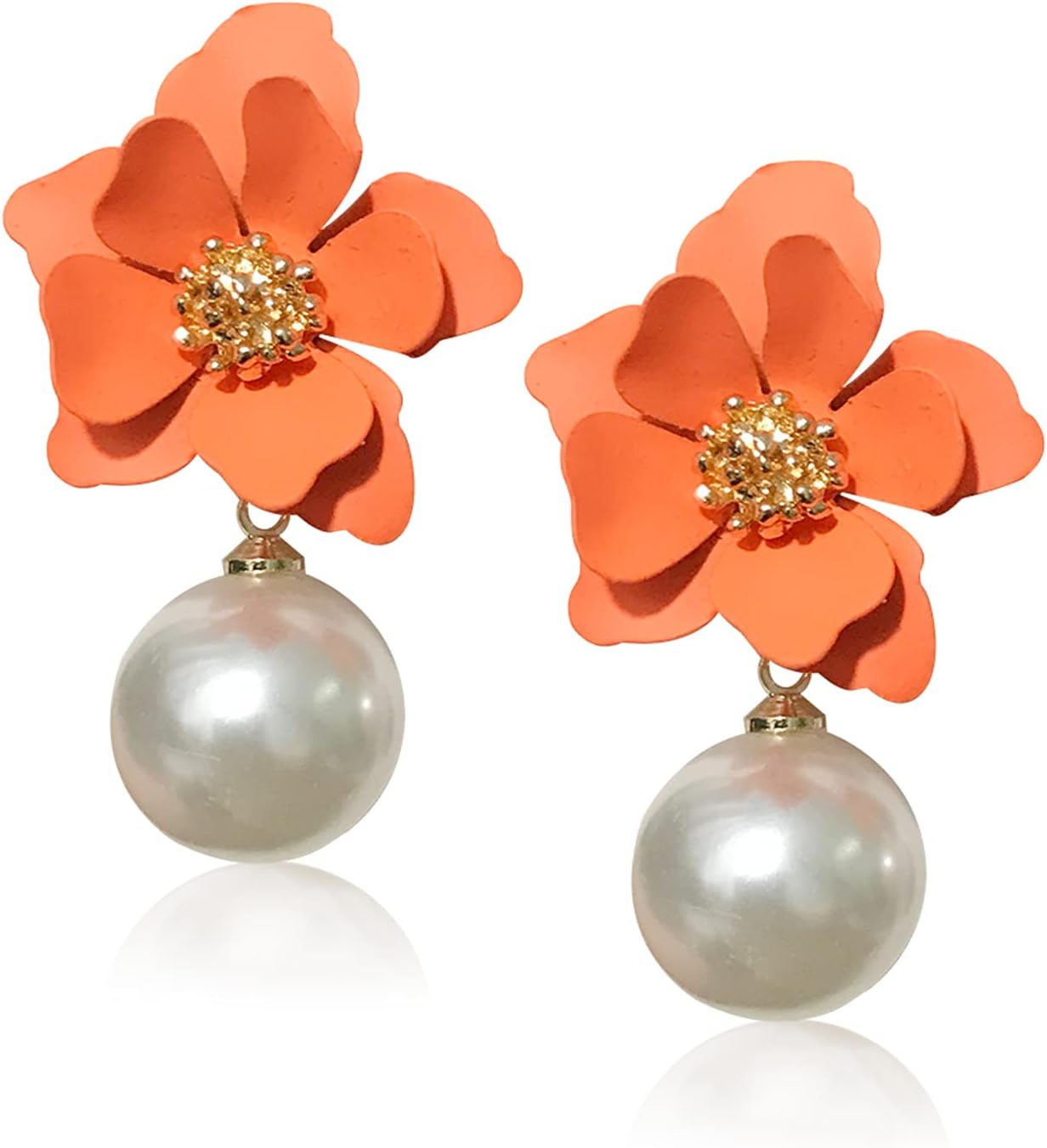 Pearl Petals™: Elegant Colorful Pearl Stud Earrings