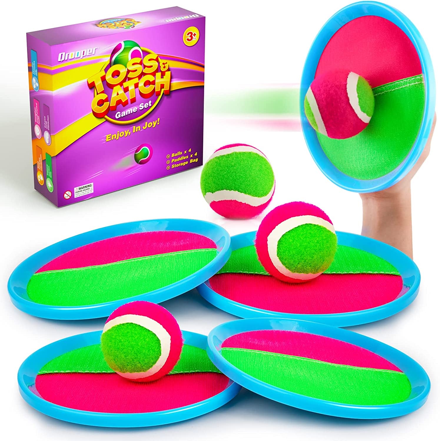 TossMaster™: Ultimate Kids Toss and Catch Game Set - Perfect for Beach, Pool, and Outdoor Fun!