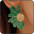 Bold Statement Floral Earrings 
