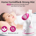 GlowGlam Facial Steamer™: Nano Ionic Facial Steamer and Humidifier - 5 Piece Stainless Steel Skin Kit