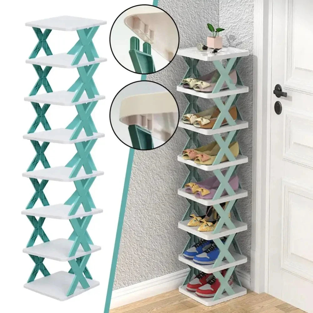 SpaceSaver™: Detachable Shoe Rack Storage Organizer - Multi-Layered, Simple Shoe Shelf Cabinet for Household Organization
