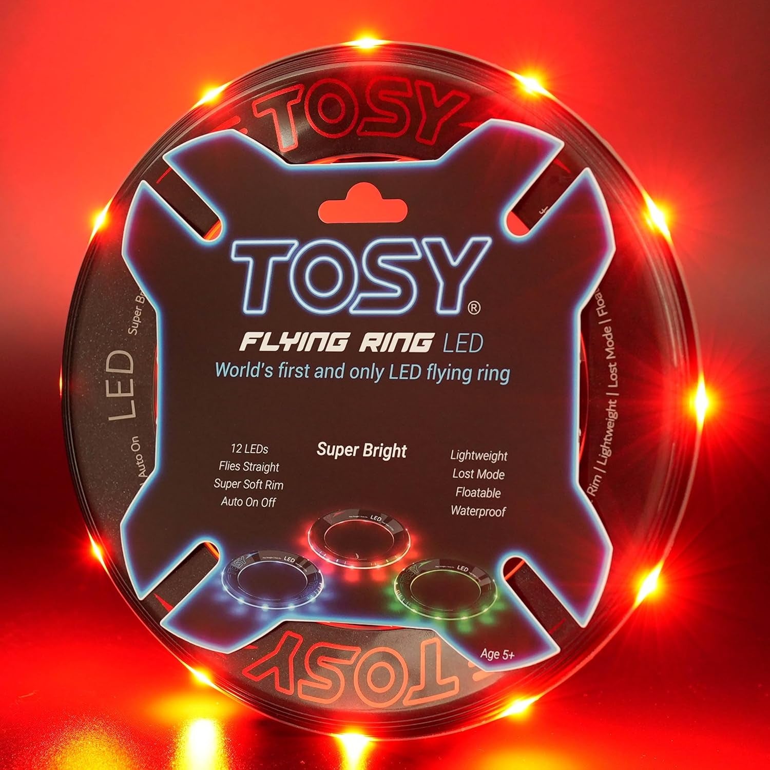 LightWing™: LED Flying Ring - Super Bright, Soft, Waterproof Frisbee for Kids - Perfect for Birthdays, Camping, and Outdoor Fun