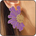 Bold Statement Floral Earrings 
