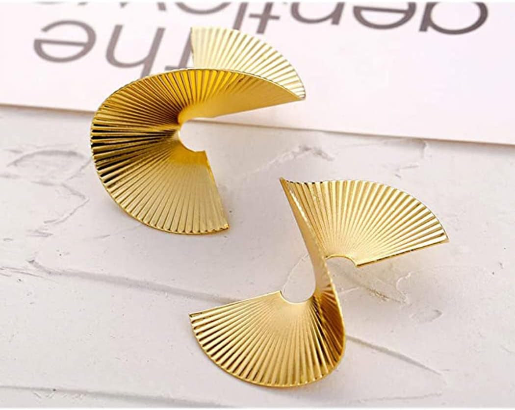 Punk Chic™: Gold Zinc Geometric Earrings