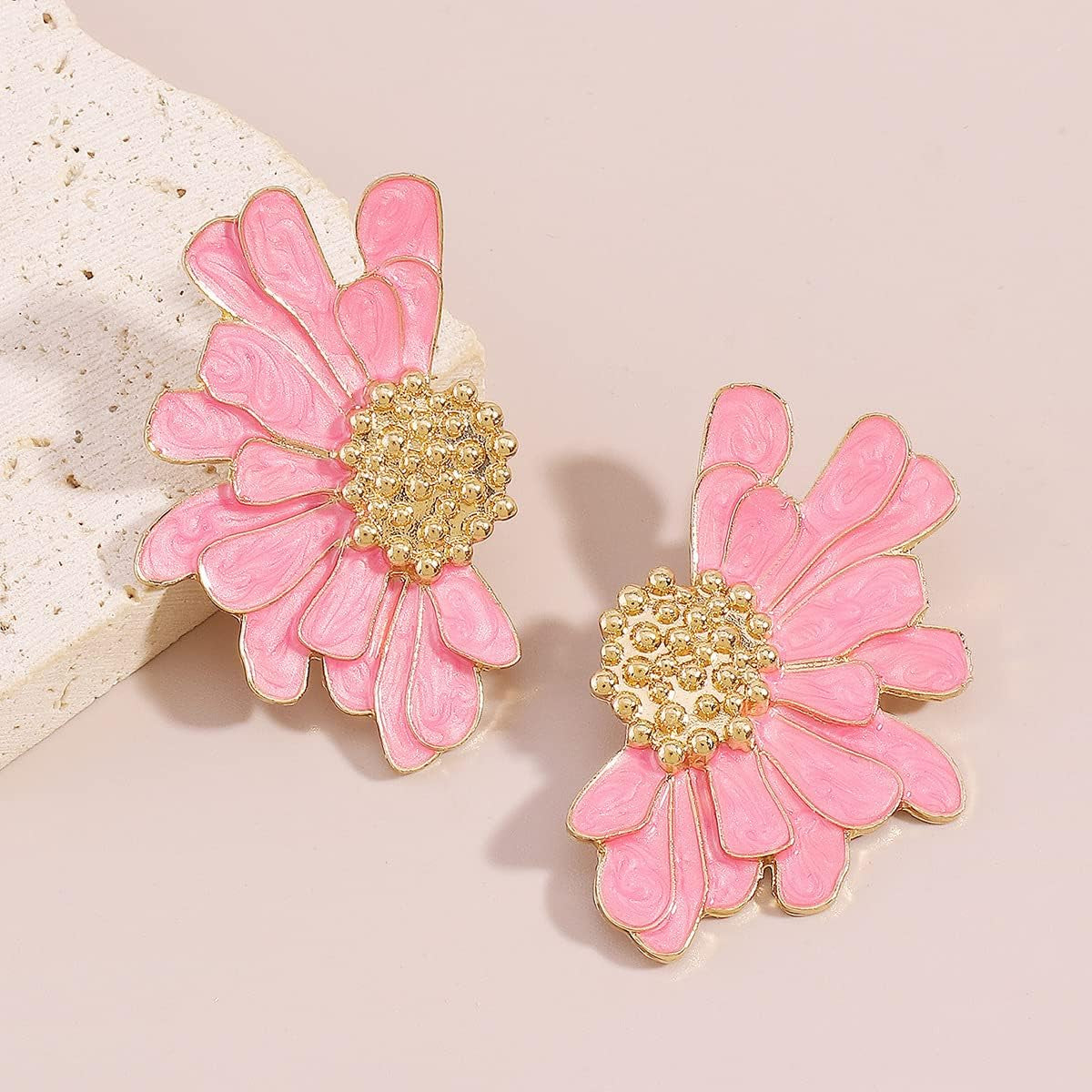 Bold Statement Floral Earrings 