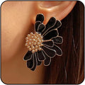 Bold Statement Floral Earrings 