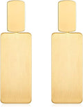 Golden Geometry™: Long Drop Dangle Earrings 