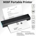 PrintWave™: Portable A4 Thermal Printer - Wireless Mobile Printing for Car & Office, Supports 8.26