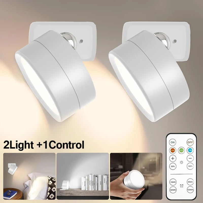 Transform Your Walls™: LED Rechargeable Wall Light with 3-in-1 Lighting Modes & Rotatable Design