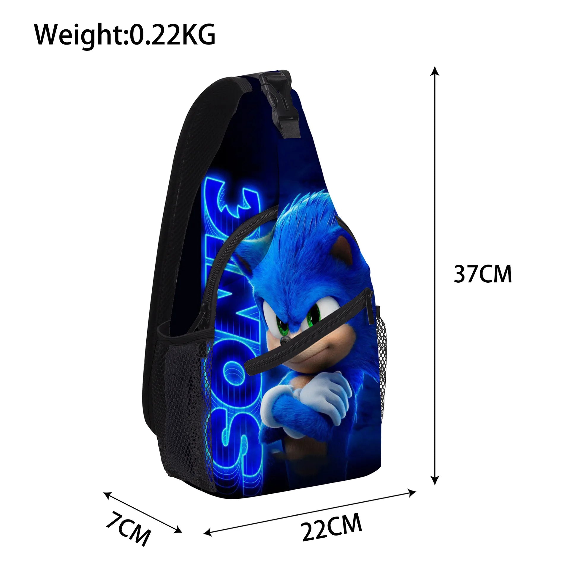 SonicSpeed™: Trendy Cross-Body Waist Bag for Primary & Secondary Students - Stylish Small Shoulder Bag for Outdoor Travel"