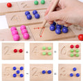 NumBoard™: Wooden Number Tracing & Counting Set - Montessori Math Learning Toy for Toddlers