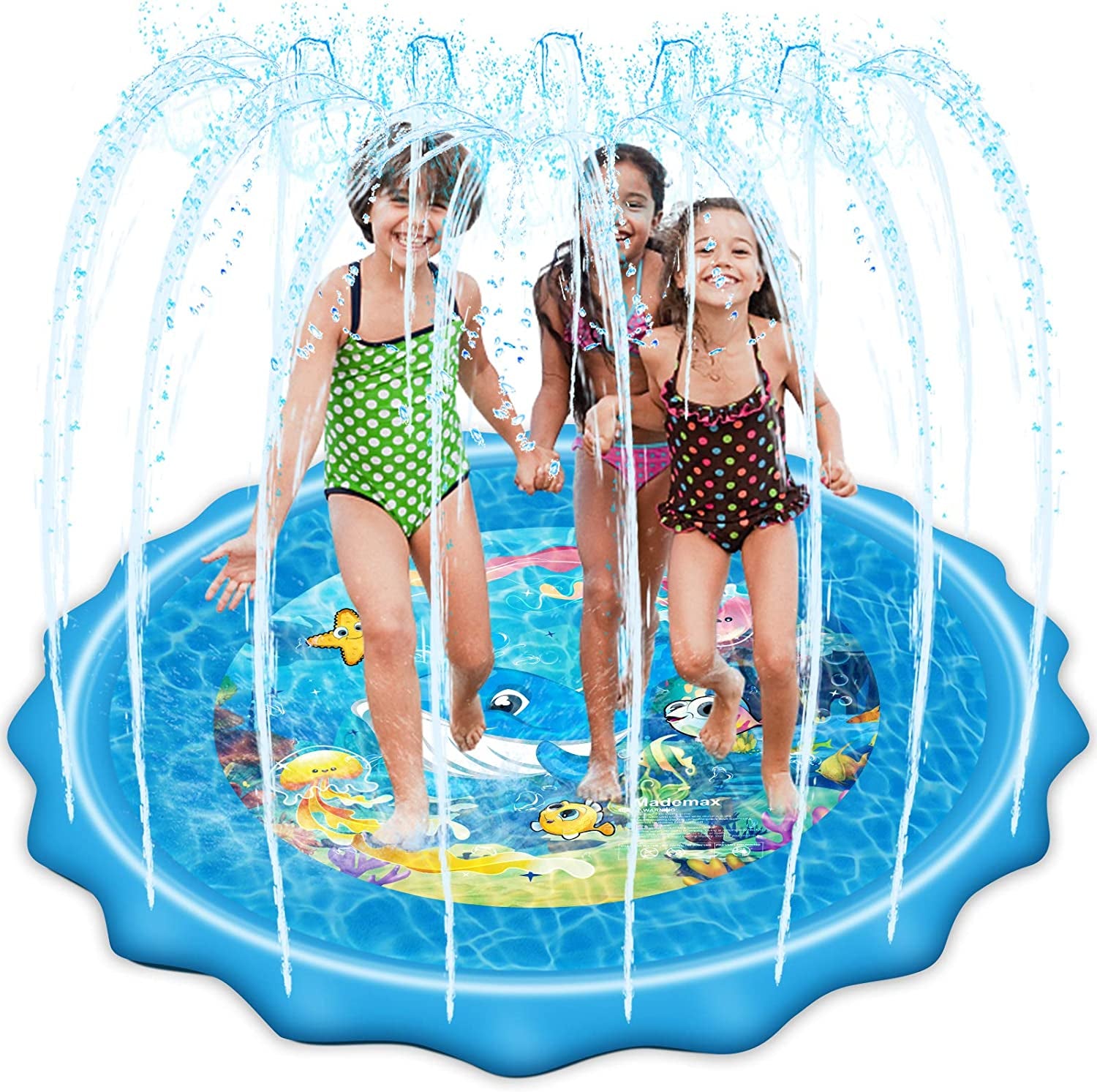 HydroSplash™: Upgraded 79" Splash Pad & Sprinkler Play Mat - Ultimate Summer Water Fun for Kids & Toddlers