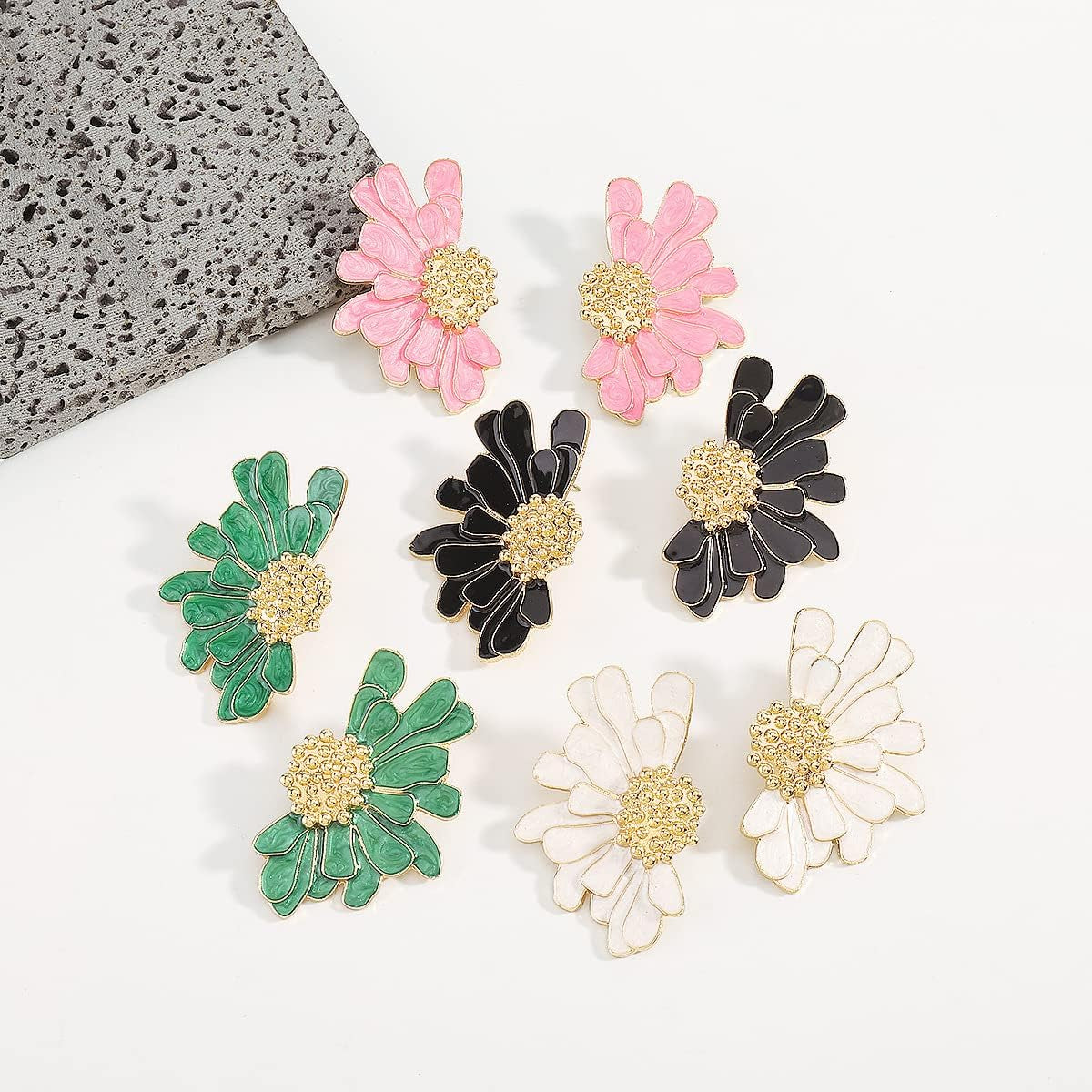 Bold Statement Floral Earrings 