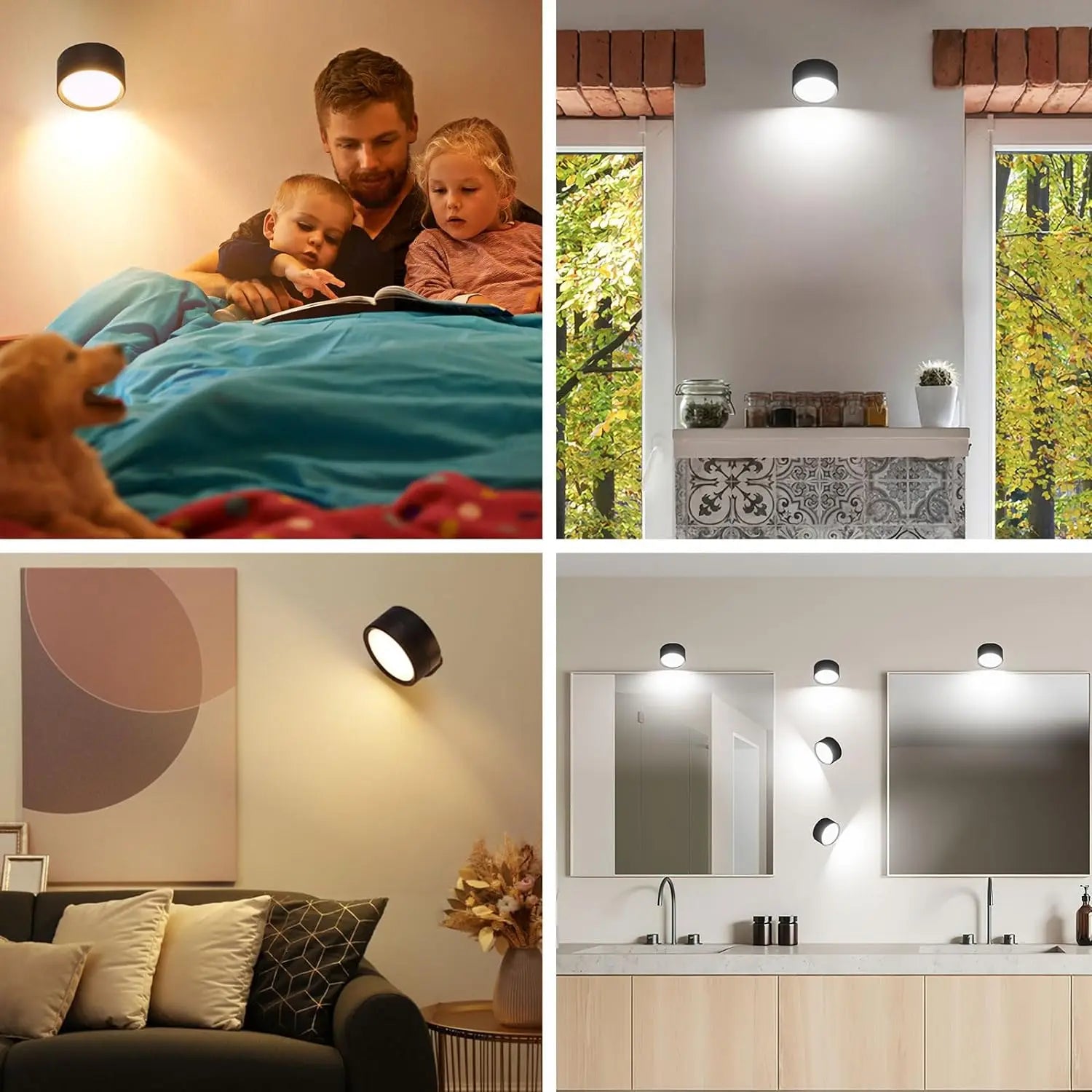 Transform Your Walls™: LED Rechargeable Wall Light with 3-in-1 Lighting Modes & Rotatable Design