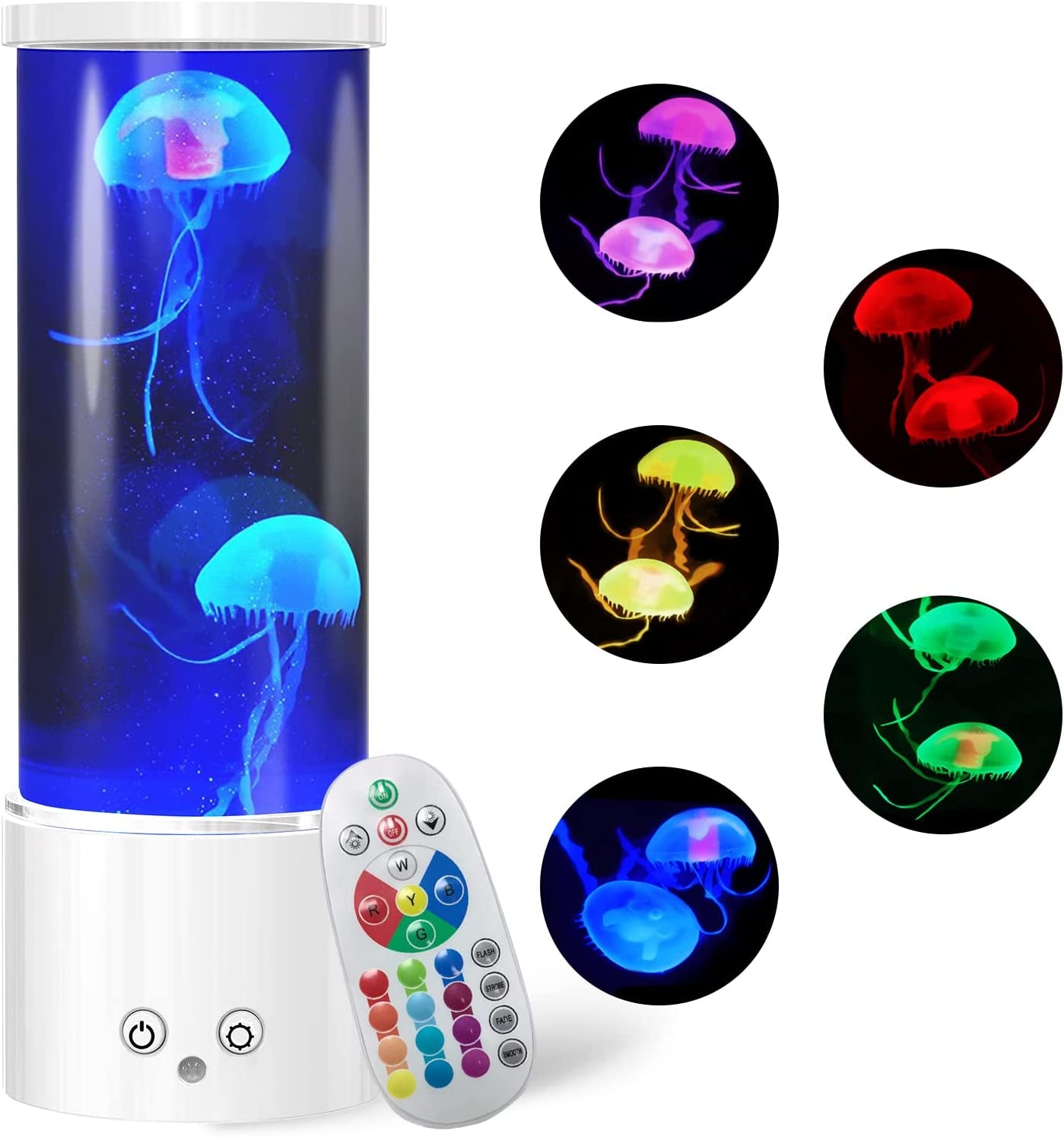 Enchanting LED Jellyfish Lamp - Transform Your Space with 17 Color Changing Dimmable Night Light with Remote Control, for Home Decor & Christmas Birthday Gifts
