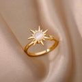  Sunflower Gold Plated Party Ring 