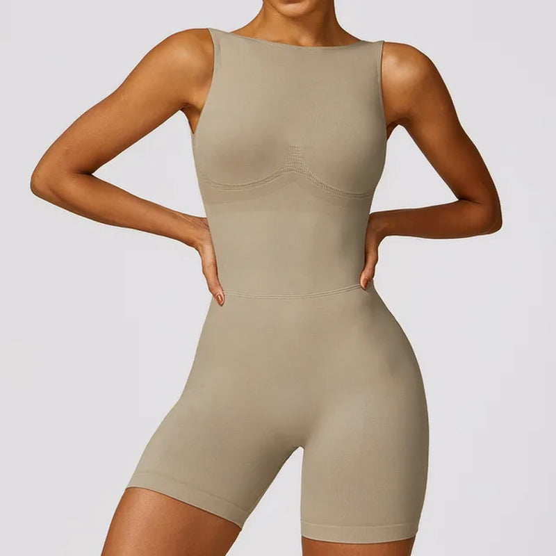 FlexForm™: Women's One-Piece Yoga Jumpsuit - Stylish & Functional Activewear for Gym & Fitness
